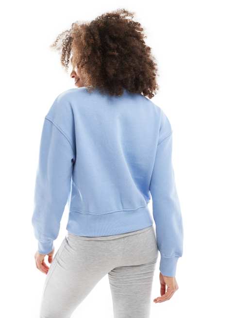 Pull&Bear - Pull coupe carrée - Bleu pâle, 3 de 4