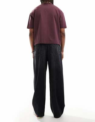 Pull & Bear Pull On Baggy Jeans
