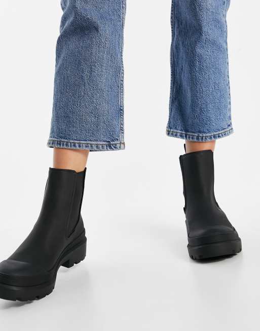Pull&Bear - Pull on-Chelsea-støvler i sort, 2 af 4