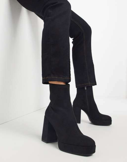 pull and bear platform ankle boots