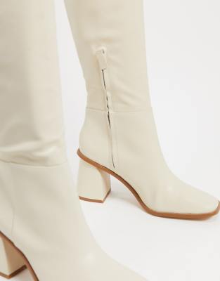 cream long boots
