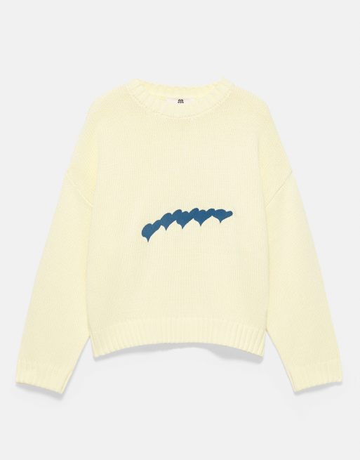 Pull&Bear pull oversize cœur jaune, 5 de 7