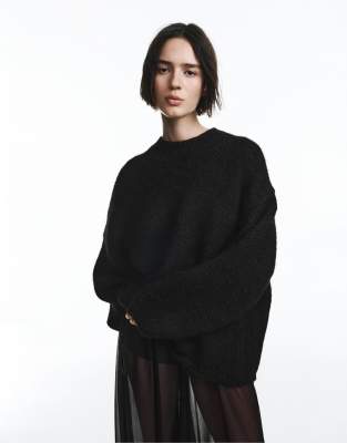 Pull & Bear - Pull oversize - Noir