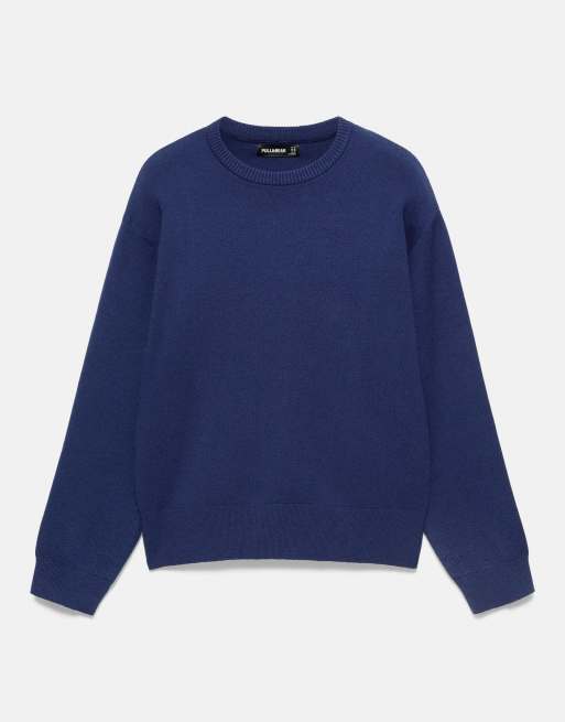 Pull&Bear pull ras de cou en indigo, 5 de 7