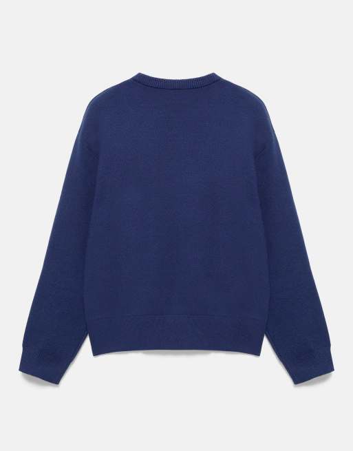 Pull&Bear pull ras de cou en indigo, 7 de 7