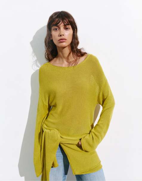 Pull&Bear pull rustique vert pomme - view 1