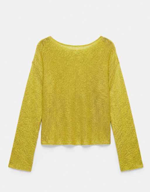 Pull&Bear pull rustique vert pomme, 6 de 7