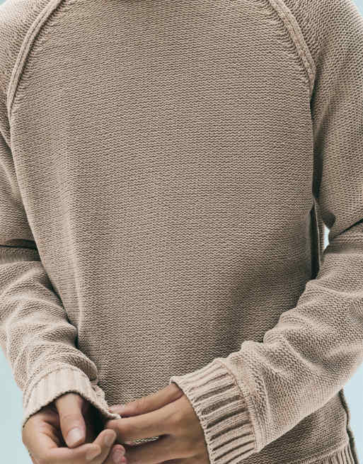 Pull&Bear Pullover in Taupe mit Waschung, 3 von 7