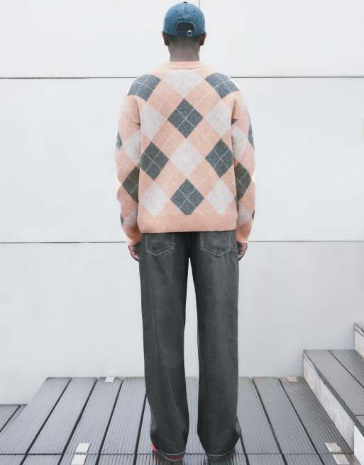 Pull&Bear Pullover mit Diamant-Stickerei in Rosé, 2 von 7