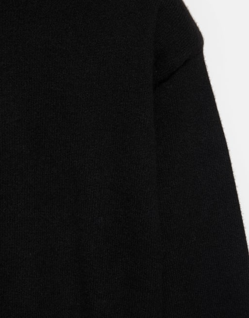 Pull&Bear Pullover mit Schulterpolstern in Schwarz, 6 von 7