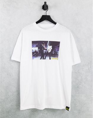 Pull&Bear Pulp Fiction t-shirt in white