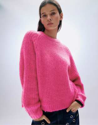 Pull & Bear - Purl - Strickpullover in Rosa