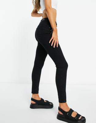 Pull\u0026Bear push up jean in black | ASOS
