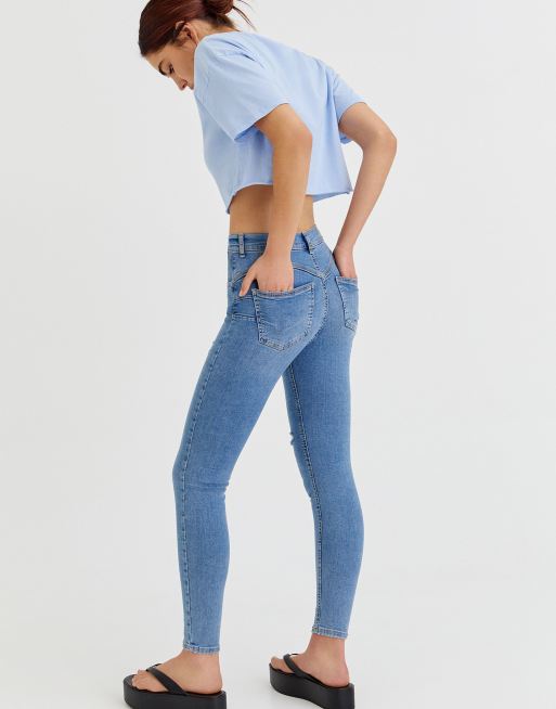 Pull and bear hot sale jeans push up