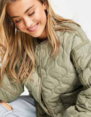 pull and bear khaki coat