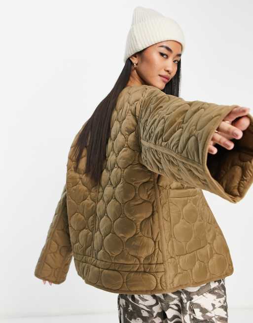 Pull and bear sales quilted jacket