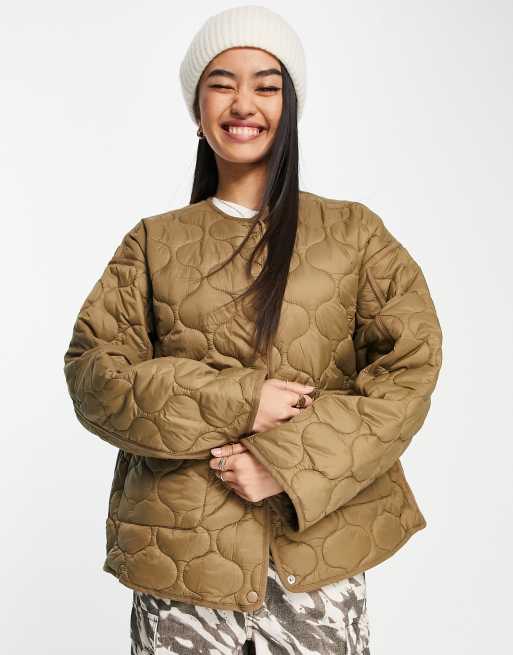 Pull and bear quilted on sale jacket