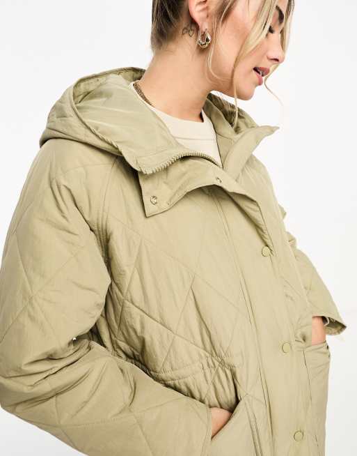 Puffer jacket with hood - pull&bear