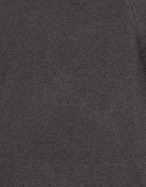 Pull&Bear Raglan sleeve jumper in dark anthracite, 6 of 7