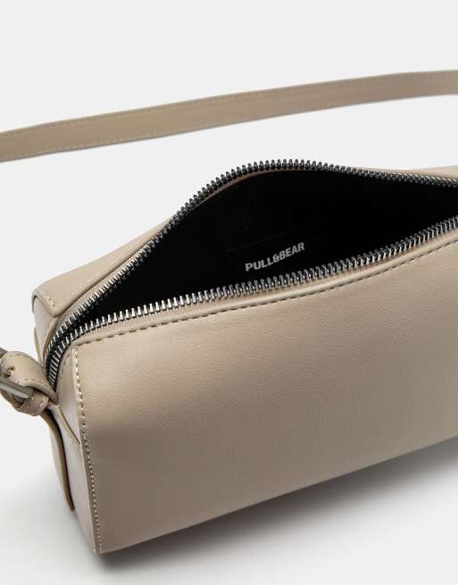 Pull&Bear - Råhvid crossbody-taske med lomme, 3 af 4