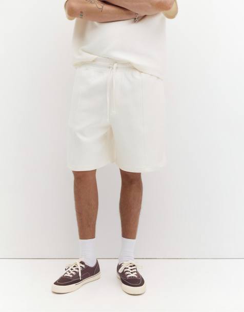Pull&Bear - Råhvidt sæt med interlock-syninger - view 1