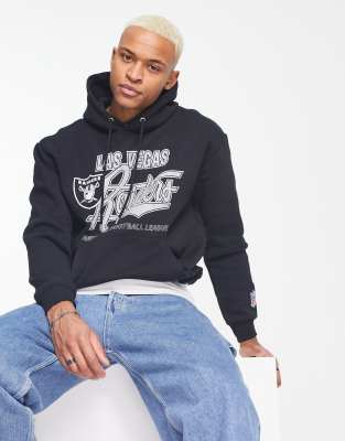 Pull&Bear - Raiders NFL - Sweat à capuche style universitaire - Noir | ASOS