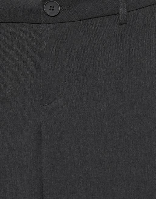 Pull&Bear raka finbyxor i grått, 7 av 7