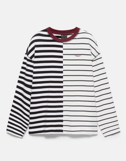Pull&Bear randig t-shirt i avslappnad passform, 2 av 4