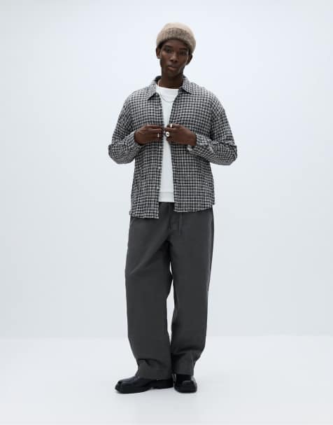 Pull&Bear - Rechte joggingbroek in grijs - view 1