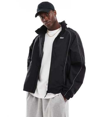 Stockschirm Automatik Marine/Beige - 103 Cm Durchmesser Mit Holzstock