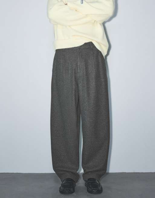 Pull&Bear regular-fit broek in grijs, 4 van 7
