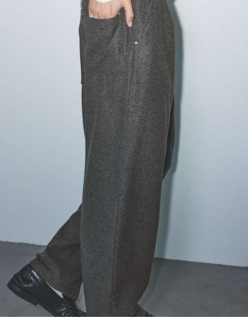 Pull&Bear regular-fit broek in grijs, 5 van 7