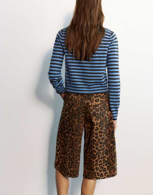 Pull&Bear Regular fit cardigan in blue, 2 of 7