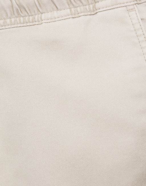 Pull&Bear Regular fit jogging trousers in beige, 7 of 7