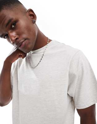 Pull & Bear Regular Fit T-shirt In Gray