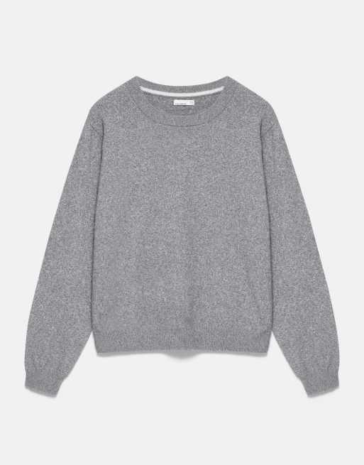 Pull&Bear regular-fit trui in grijs gemêleerd, 5 van 7
