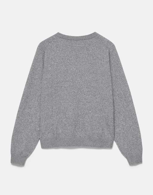 Pull&Bear regular-fit trui in grijs gemêleerd, 7 van 7