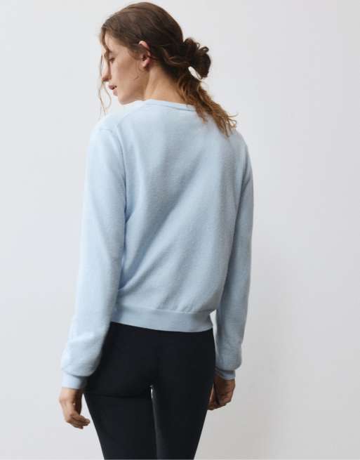 Pull&Bear regular-fit trui in lichtblauw, 2 van 7
