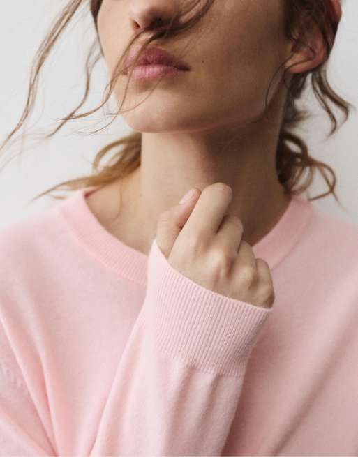 Pull&Bear regular-fit trui in roze, 3 van 7