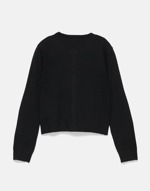 Pull&Bear regular-fit vest in zwart, 7 van 7