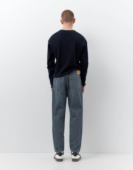 Pull&Bear – Reguläre Jeans in Pastellblau, 3 von 4