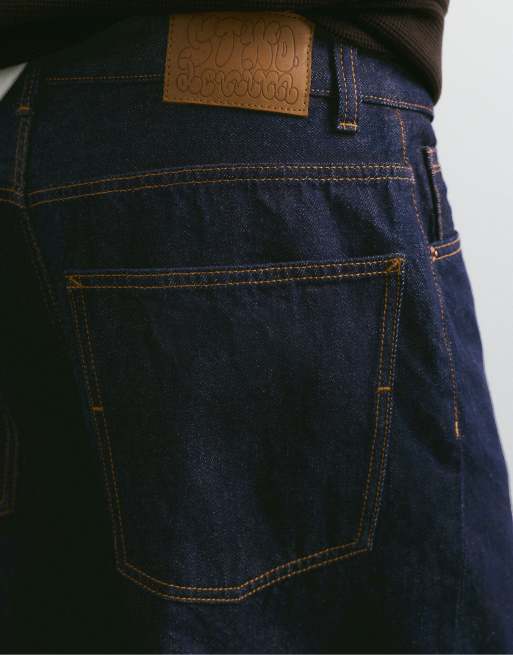 Pull&Bear Relaxed baggy jeans in navy, 5 of 7