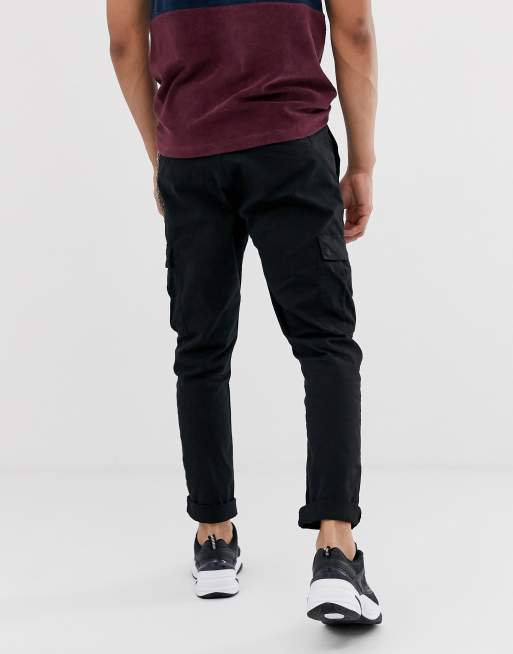 Pull&Bear relaxed cargo pants with chain, 2 of 4