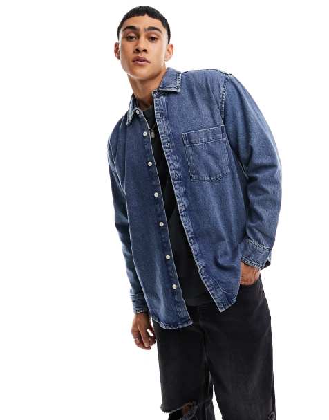 True Religion Denim Shirt Jake Slim Fit Western Light Indigo, $365, Asos