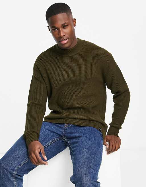 Long ribbed online jumper