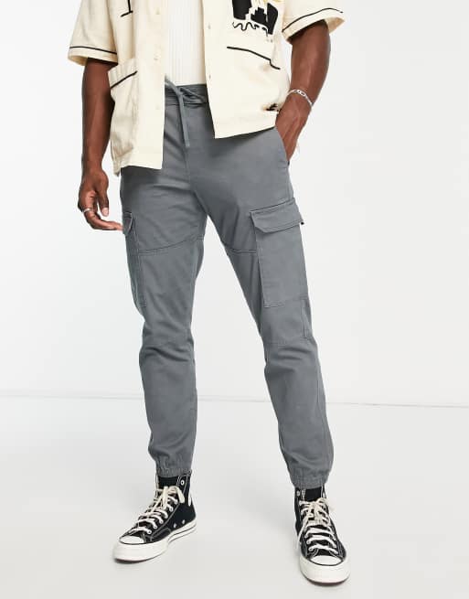 A Puee Relaxed Fit Cargo Pants - S / Grey