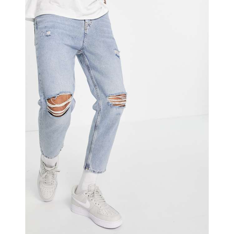 パンツ hnst basiel relaxed pacific blue ripped hnst basiel relaxed pacific blue ripped