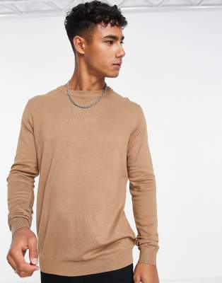 relaxed fit sweater in beige-Neutral