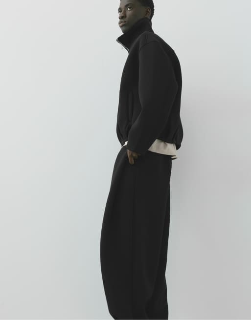 Pull&Bear relaxed-fit sweatpants in zwart, 5 van 7