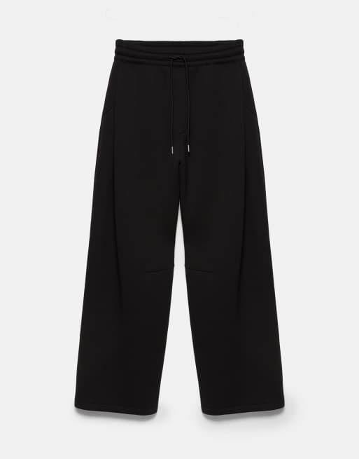 Pull&Bear relaxed-fit sweatpants in zwart, 6 van 7